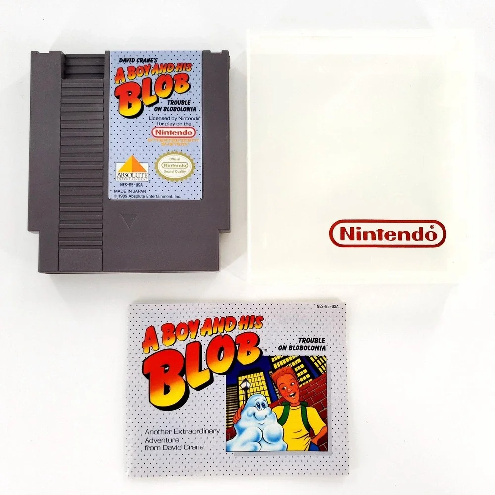A Boy and His Blob Nintendo NES Authentic w/ Manual Pristine Label Tested Works